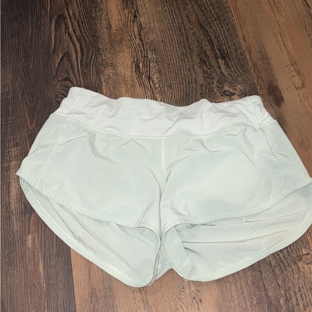 Aqua blue Lululemon shorts